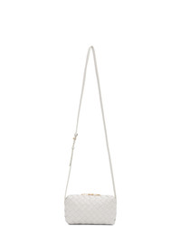 Bottega Veneta White Mini Zipped Bag