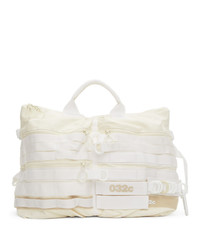 032c White Adidas Originals Edition Logo Duffle Bag
