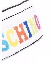 Moschino Flocked Logo Belt Bag