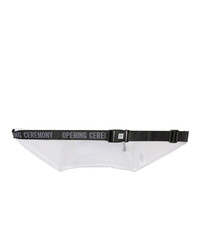 Opening Ceremony White Mesh Fanny Pack
