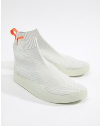 adidas Originals Adilette Primeknit Sock Summer Trainers In White Cm8226