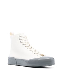 Jil Sander Canvas High Top Sneakers