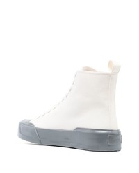 Jil Sander Canvas High Top Sneakers