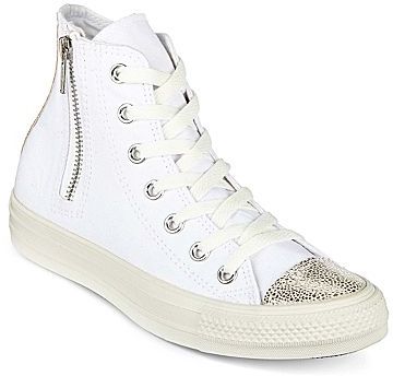 Converse Chuck Taylor All Star Side Zip High Top Sneakers, $54 | jcpenney |  Lookastic