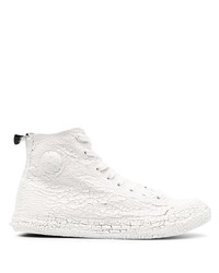 Diesel Cracked Effect High Top Sneakers