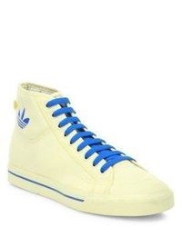 Adidas By Raf Simons Lace Up Style High Top Sneakers