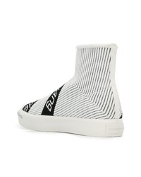 Alexander Wang Logo Stripe Sock Sneakers