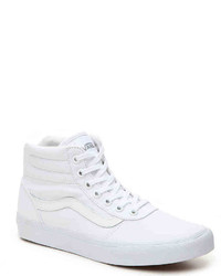 Vans Milton Hi Canvas High Top Sneaker  White