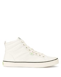 Cariuma Oca High Stripe White Canvas Sneaker
