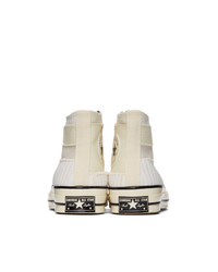 Converse Off White Patchwork Chuck 70 High Sneakers