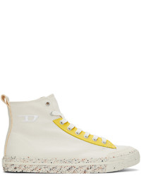 Diesel Off White Yellow Athos Sneakers