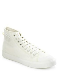 Adidas By Raf Simons Spirit Canvas High Top Sneakers
