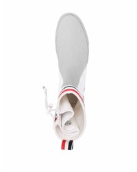 Thom Browne Vulcanized Sailing Boot W Lace Up In Molded Rubber