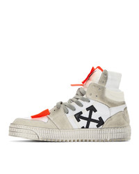 Off-White White And Orange Off Court 30 Sneakers