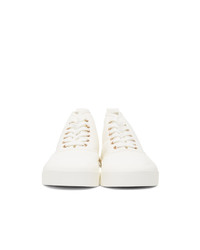 MAISON KITSUNE White Canvas Sneakers