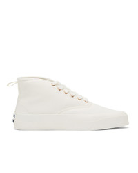 MAISON KITSUNE White Canvas Sneakers