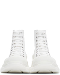 Alexander McQueen White High Tread Slick Sneakers