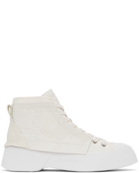 JW Anderson White Logo High Sneakers