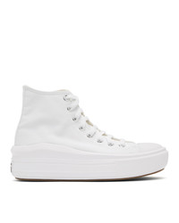 Converse White Move Platform High Sneakers