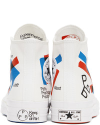Converse White Patta Experital Jetset Edition Chuck 70 Sneakers
