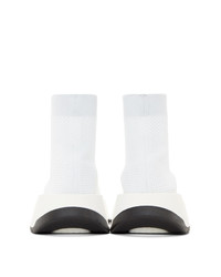 MM6 MAISON MARGIELA White Second Skin High Top Sneakers