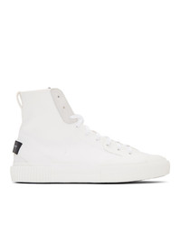 Givenchy White Tennis Light Mid Top Sneakers