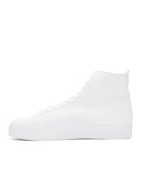 Y-3 White Yuben Mid Sneakers