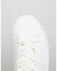 Calvin Klein Jeans Zabrina White Canvas Hi Top Sneakers