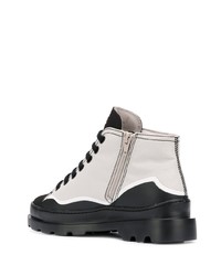 Camper Paneled Lace Up Boots
