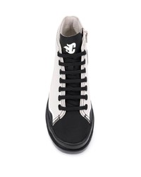 Camper Paneled Lace Up Boots