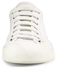 Gucci Canvas Low Top Sneaker White