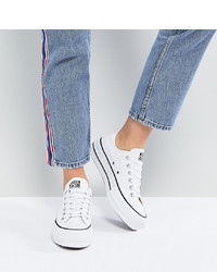 Converse Chuck Taylor Platform Ox Trainers In White
