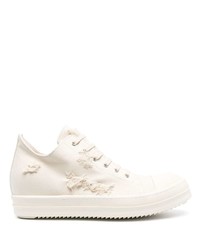 Rick Owens DRKSHDW Frayed Lace Up Sneakers