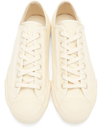 Studio Nicholson Ivory Canvas Merino Sneakers