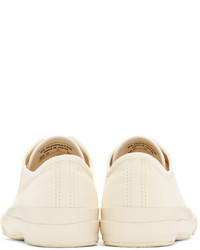 Studio Nicholson Ivory Canvas Merino Sneakers