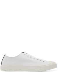 Paul Smith Jeans White Canvas Indie Sneakers
