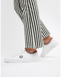 Fred Perry Kendrick Canvas Trainer With Tipped Cuff
