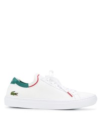 Lacoste Knitted Style Embroidered Logo Detail Sneakers