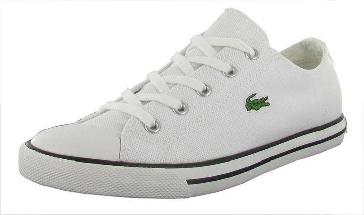 Lacoste L27 Shoes Canvas Lace Up Low Top Sneakers, $70 | eBay 