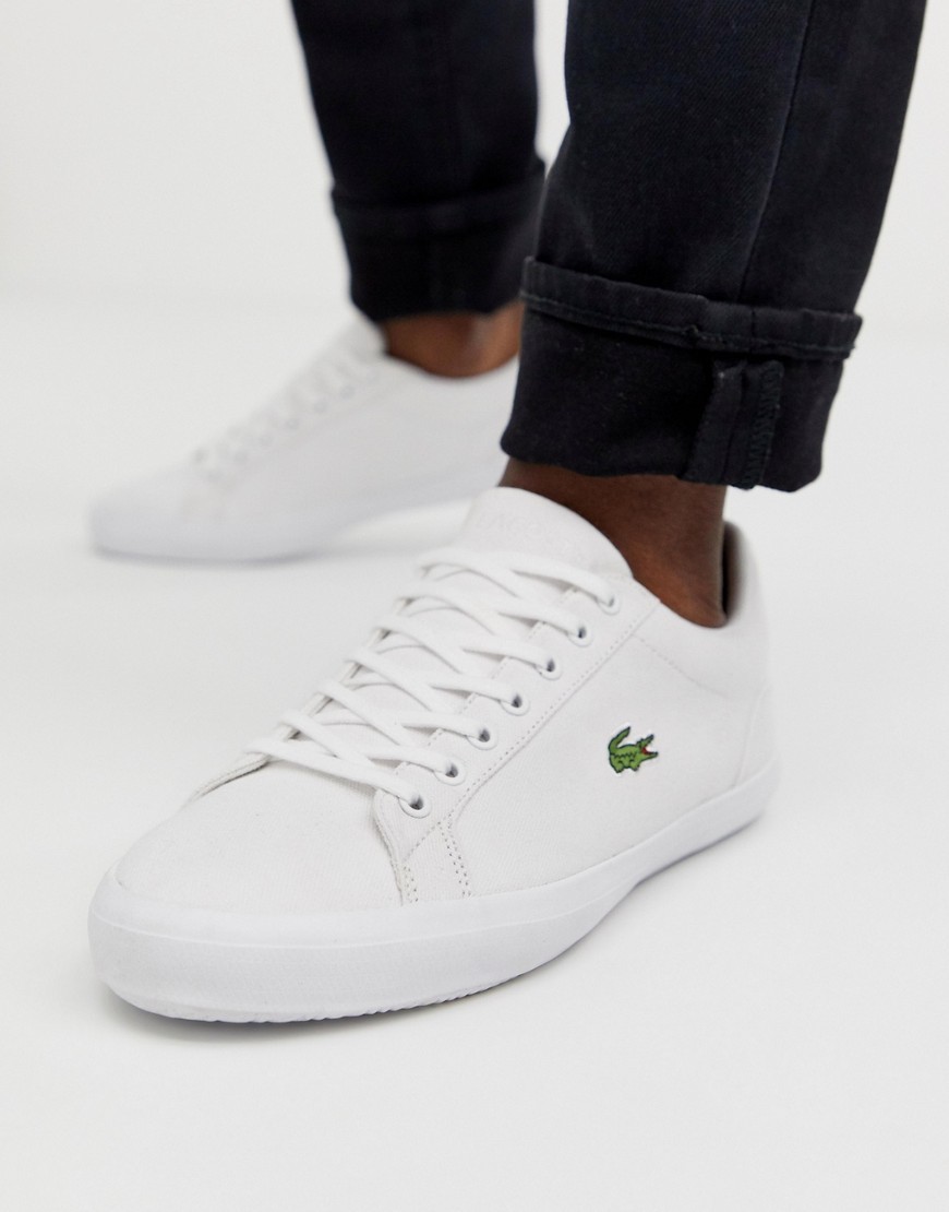 lacoste canvas trainers