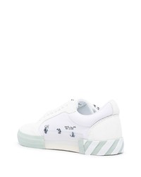 Off-White Low Top Vulcanized Sneakers