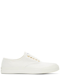 MAISON KITSUNÉ Maison Kitsun White Canvas Sneakers