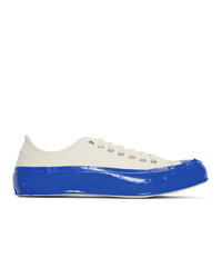 Comme Des Garcons SHIRT Off White And Blue Spingle Move Edition Craft Tape Sneakers