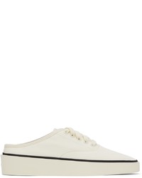 Fear Of God Off White Canvas 101 Backless Sneakers
