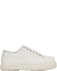 Both Off White Classic Platform Low Sneakers