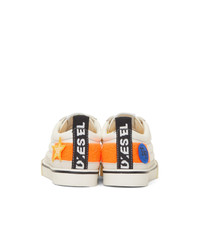Diesel Off White D Velows Low Patch Sneakers