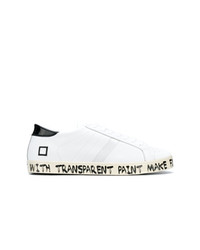 D.A.T.E Painted Slogan Sneakers