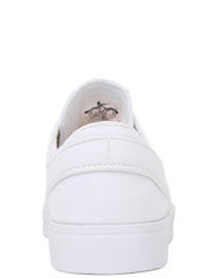 Nike Sb Zoom Stefan Janoski Canvas White On White Shoes