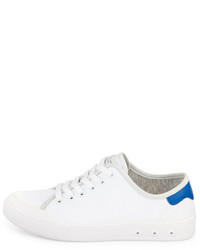 Rag & Bone Standard Issue Canvas Lace Up Sneaker Whiteblue