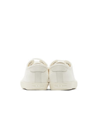 Rag and Bone White Canvas Court Sneakers